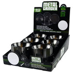 Metal 4 Piece Grinder with Concave Lid 63Mm - 6 Pieces Per Retail Ready Display 22705 SMOKEZILLA