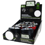 Metal 4 Piece Grinder with Crank 55Mm - 6 Pieces Per Retail Ready Display 22706 SMOKEZILLA
