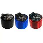 Metal 4 Piece Grinder with Crank 63Mm - 6 Pieces Per Retail Ready Display 22707 SMOKEZILLA