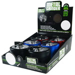 Metal 4 Piece Grinder with Crank 63Mm - 6 Pieces Per Retail Ready Display 22707 SMOKEZILLA