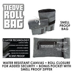 Smell Proof Canvas Roll Storage Bag - 6 Pieces Per Retail Ready Display 22710 SMOKEZILLA