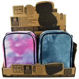 Smell Proof Tie Dye Canvas Lock Bag with Tool Organizer - 4 Pieces Per Retail Ready Display 22712 SMOKEZILLA