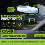 Phone Mount with Rearview Mirror Clamp - 4 Pieces Per Retail Ready Display 22786