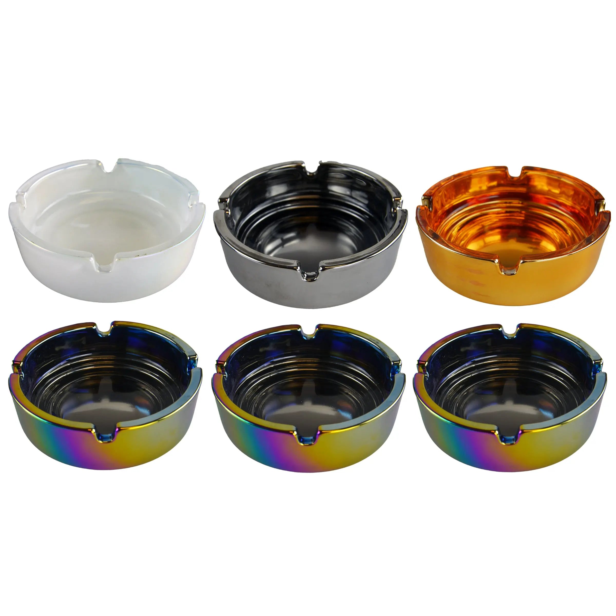 Round Glass Ashtray - 6 Pieces Per Retail Ready Display 22787 SMOKEZILLA