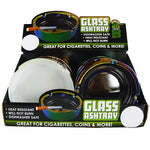 Round Glass Ashtray - 6 Pieces Per Retail Ready Display 22787 SMOKEZILLA