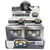 Rechargeable LED Headlamp Flashlight - 6 Pieces Per Retail Ready Display 22801 ROUGHNECK