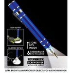 Screwdriver with LED Light - 6 Pieces Per Retail Ready Display  22802 ROUGHNECK