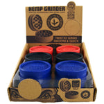 Hemp Resin 2 Piece Grinder With Magnetic Closure - 12 Pieces Per Retail Ready Display 22806 SMOKEZILLA