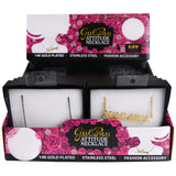 Girl Boss Word Gold Necklace- 12 Pieces Per Display 22812 KIPP BROTHERS