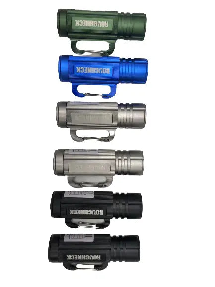 LED Flashlight with Carabiner - 6 Pieces Per Retail Ready Display  22816 ROUGHNECK