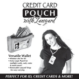 Credit Card Pouch with Lanyard - 6 Pieces Per Retail Ready Display 22835 NOVELTY INC