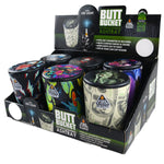 Full Printed Butt Bucket Ashtray with LED Light - 6 Pieces Per Retail Ready Display 22842 SMOKEZILLA
