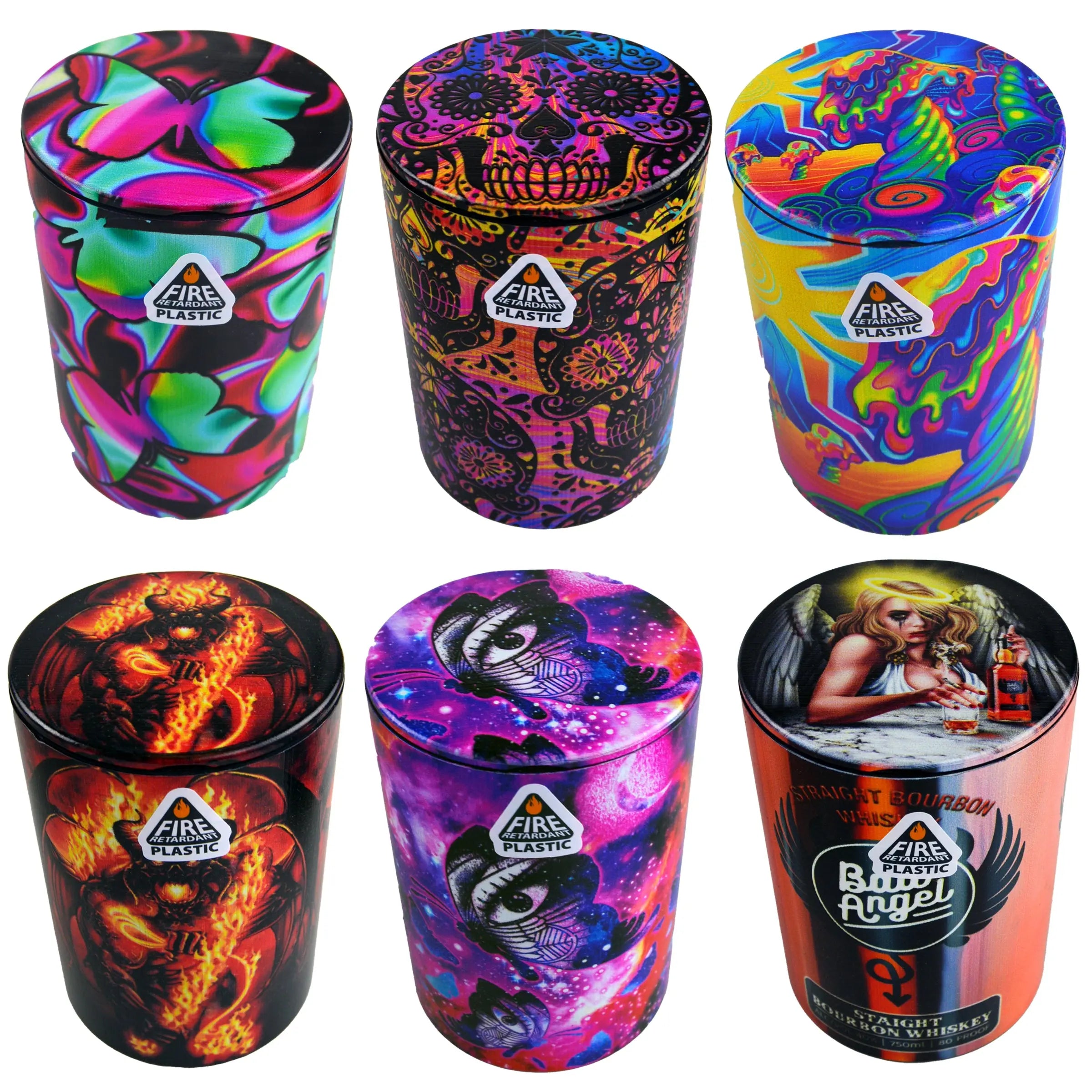 Full Print Butt Bucket Ashtray with LED Light - 6 Pieces Per Retail Ready Display 22843 SMOKEZILLA