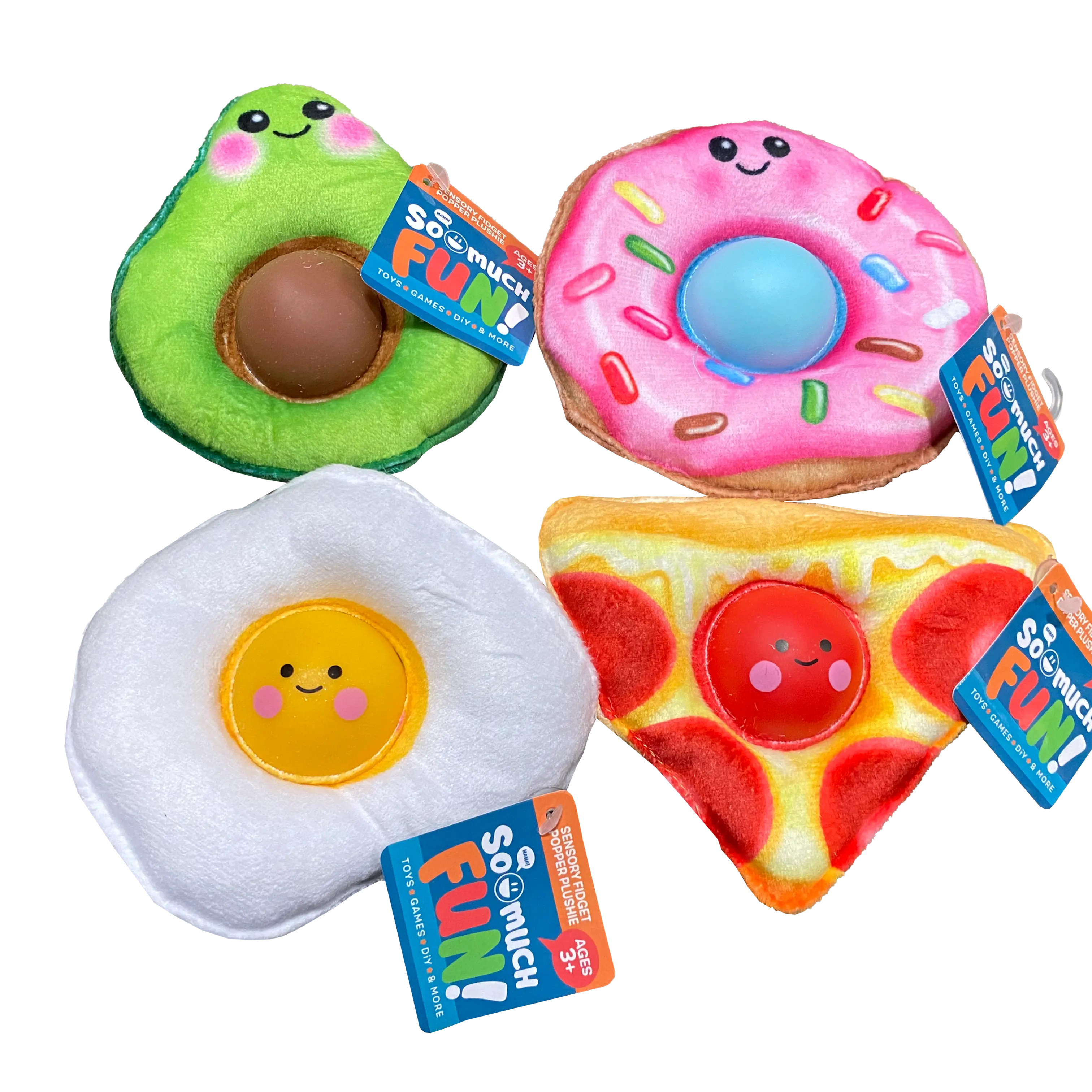 Fidget Pop Plush Toy - 12 Pieces Per Retail Ready Display 22864 KIPP BROTHERS