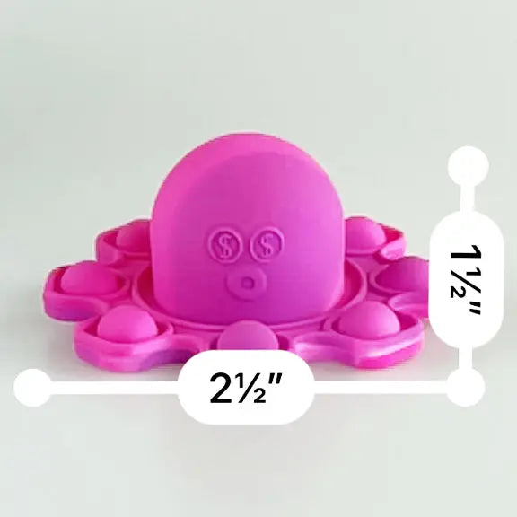 Fidget Pop Mini Octopus Toy - 24 Pieces Per Retail Ready Display 22870 KIPP BROTHERS