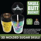 Skull Butt Bucket Ashtray with LED Light - 6 Pieces Per Retail Ready Display 22872 SMOKEZILLA