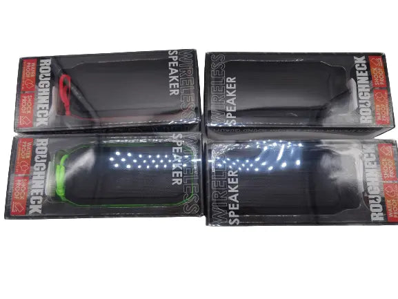 Wireless Waterproof Speaker with Fm Radio - 4 Pieces Per Retail Ready Display 22874 ROUGHNECK