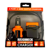 Car Charger Multi-Port Backseat Extender - 4 Pieces Per Retail Ready Display 22914 ROUGHNECK
