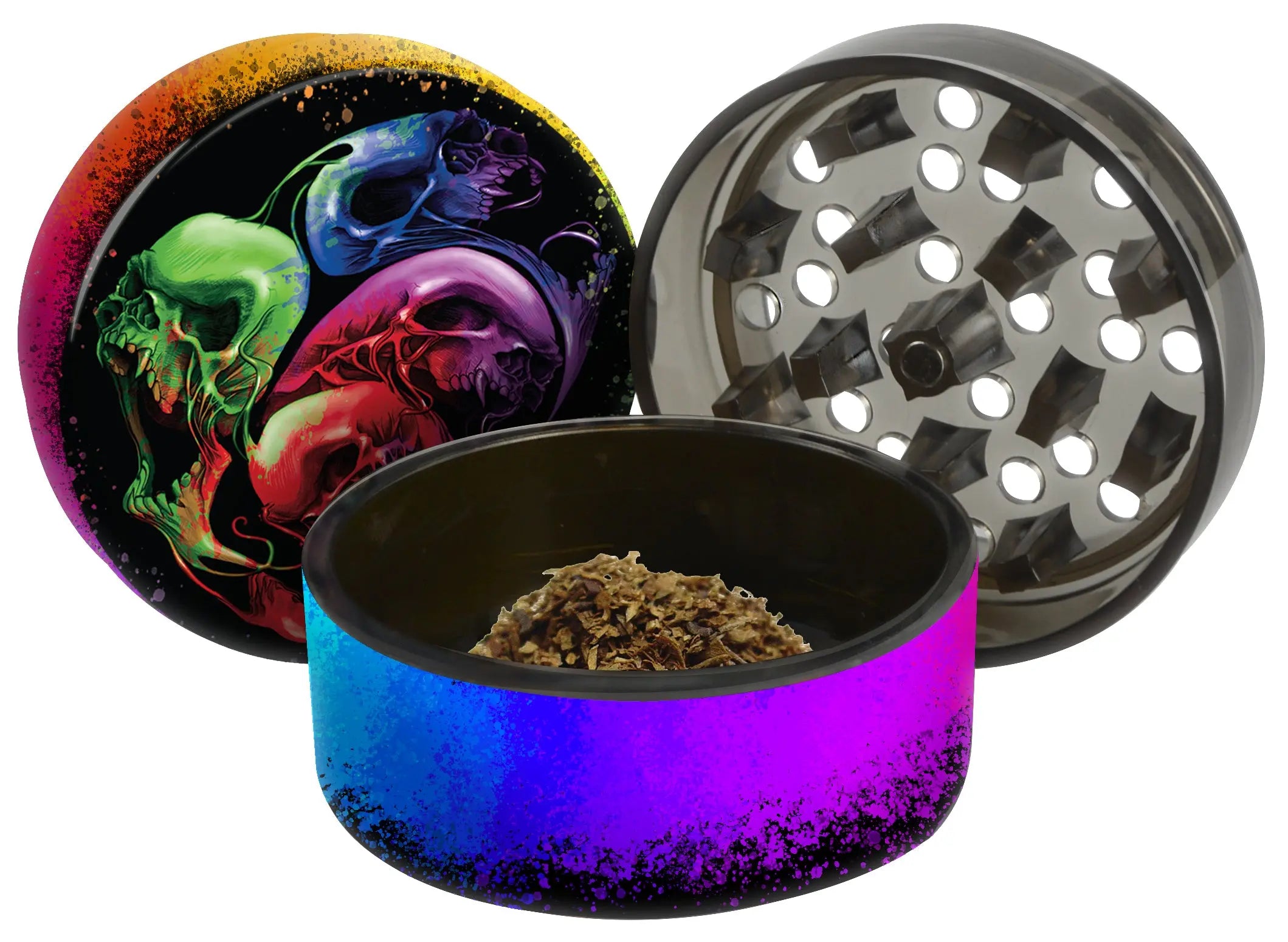 Metal and Plastic Magnetic Grinder - 12 Pieces Per Retail Ready Display 22923 SMOKEZILLA