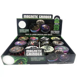 Metal and Plastic Magnetic Grinder - 12 Pieces Per Retail Ready Display 22923 SMOKEZILLA