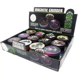 Metal and Plastic Magnetic Grinder - 12 Pieces Per Retail Ready Display 22923 SMOKEZILLA