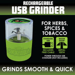 Plastic 5 Piece USB Grinder - 6 Pieces Per Retail Ready Display 22928 SMOKEZILLA