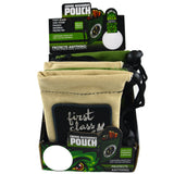 Canvas Smoker Accessories Pouch with Patch - 6 Pieces Per Retail Ready Display 22930 SMOKEZILLA