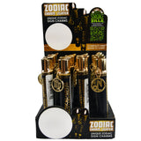 Thin Tube Lighter with Zodiac Charm - 12 Pieces Per Retail Ready Display 22935 SMOKEZILLA