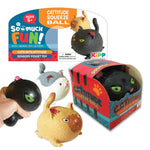 Squish and Squeeze Cat Ball - 12 Pieces Per Pack 22964 KIPP BROTHERS
