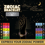 Zodiac Charm Bracelet - 12 Pieces Per Retail Ready Display 22969 NOVELTY INC
