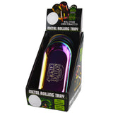 Metal Skateboard Rolling Tray - 6 Pieces Per Retail Ready Display 23027 SMOKEZILLA