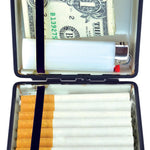 Canvas and Metal Cigarette Case with Hinge - 8 Pieces Per Retail Ready Display 23051 SMOKEZILLA