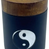 Mirrored Glass Storage Jar with Concave Wood Lid - 6 Pieces Per Retail Ready Display 23052 SMOKEZILLA