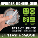 Metal Spinner Lighter Case - 12 Pieces Per Retail Ready Display 23059