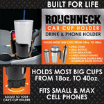 Cup Holder with Cell Phone Storage - 6 Pieces Per Retail Ready Display 23063 ROUGHNECK