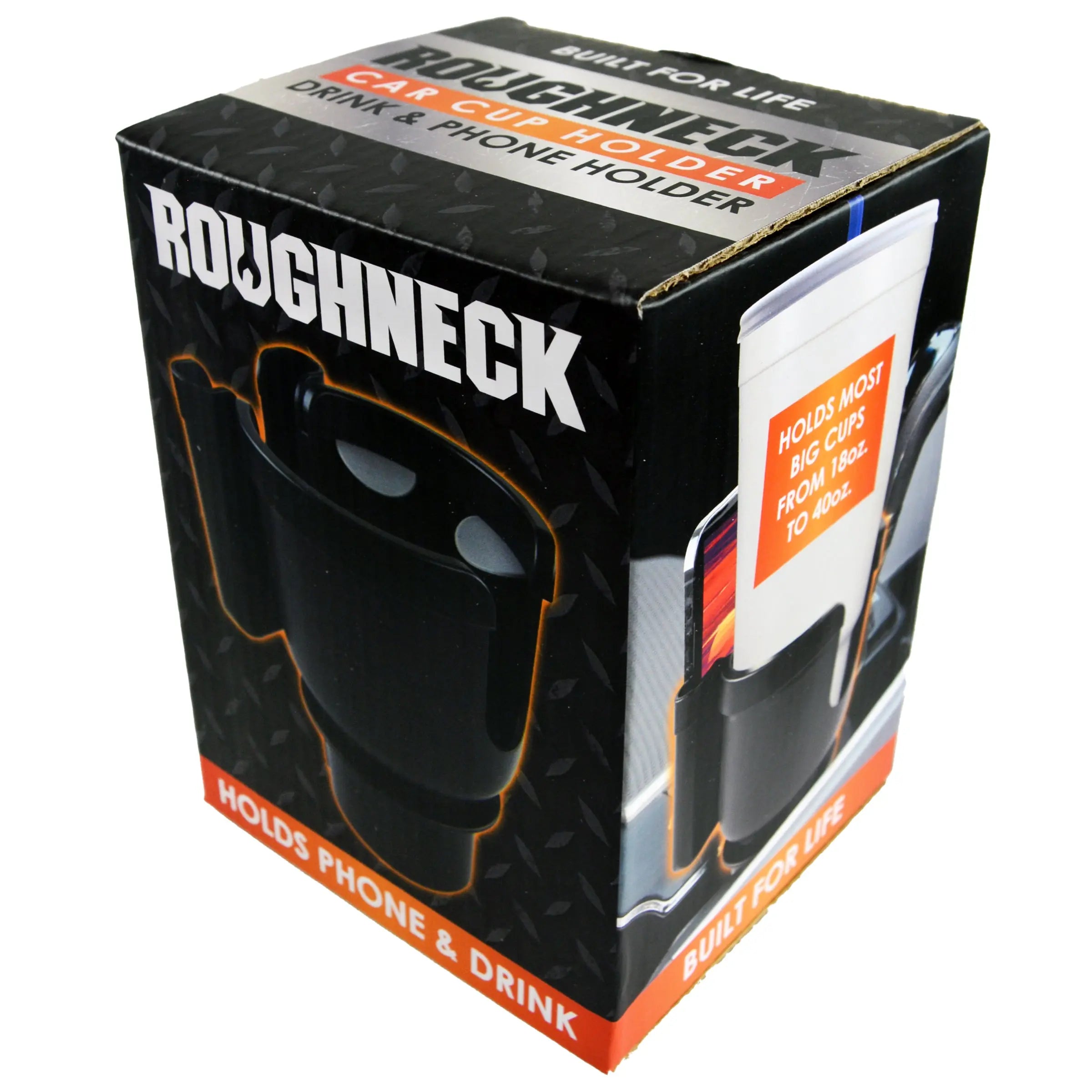 Cup Holder with Cell Phone Storage - 6 Pieces Per Retail Ready Display 23063 ROUGHNECK