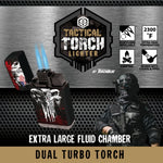 Patriotic Tac Gear Dual Torch Lighter- 15 Pieces Per Retail Ready Display 23087 TAC GEAR