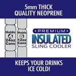 Can Cooler Neoprene Sling Bag - 6 Pieces Per Pack 23097 POLAR GEAR