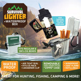 Survival Storage Box with Flip Lighter - 8 Pieces Per Retail Ready Display 23110 SMOKEZILLA