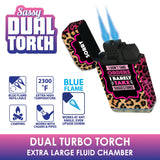 Sassy Dual Torch Lighter - 15 Pieces Per Retail Ready Display 23117 SMOKEZILLA