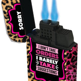 Sassy Dual Torch Lighter - 15 Pieces Per Retail Ready Display 23117 SMOKEZILLA