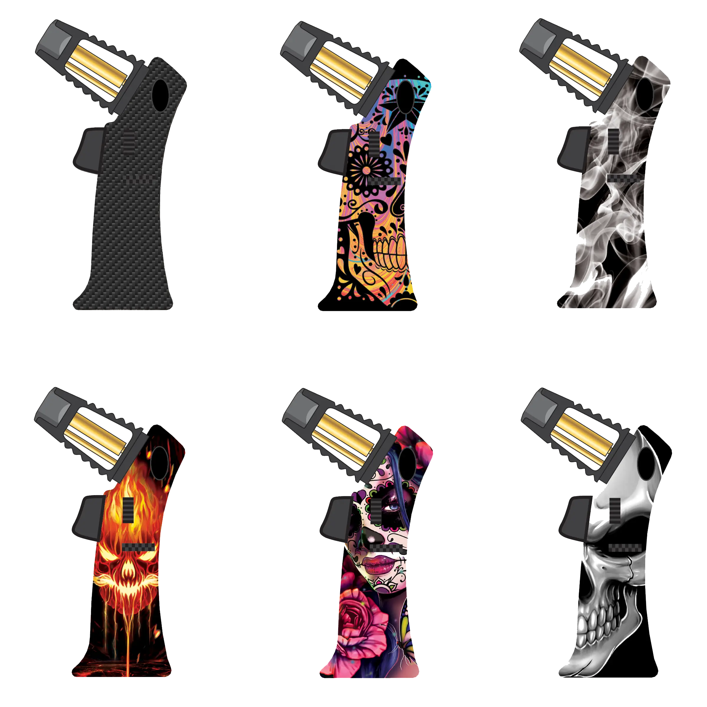 Zinc Torch Lighter- 6 Pieces Per Retail Ready Display 23118 SMOKEZILLA