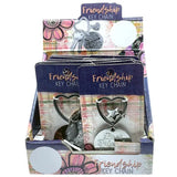 Keychain Friendship Heart Shape - 12 Pieces Per Retail Ready Display 23122 KIPP BROTHERS