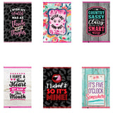 Neoprene Rhinestone Can and Bottle Cooler - 6 Per Retail Ready Display 23131 POLAR GEAR