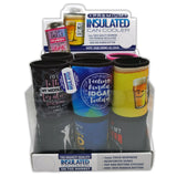 Neoprene Can & Bottle Cooler - 12 Pieces Per Retail Ready Display 23136 POLAR GEAR
