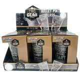 16 oz Tac Gear Bullet Patriotic Pint Glass - 6 Pieces Per Retail Ready Display 23151