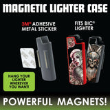 Metal Magnetic Lighter Case - 12 Pieces Per Retail Ready Display 23153 SMOKEZILLA