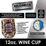 12 oz Insulated Stainless-Steel Wine Cup - 6 Pieces Per Retail Ready Display 23158 ROUGHNECK
