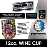 12 oz Insulated Stainless-Steel Wine Cup - 6 Pieces Per Retail Ready Display 23158 ROUGHNECK