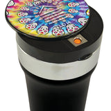 Printed Lid Butt Bucket Ashtray with USB Coil Lighter and LED Light - 6 Pieces Per Retail Ready Display 23181 SMOKEZILLA